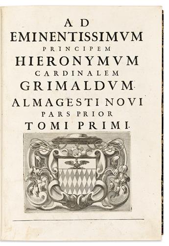 Riccioli, Giovanni Battista (1598-1671) Almagestum Novum.